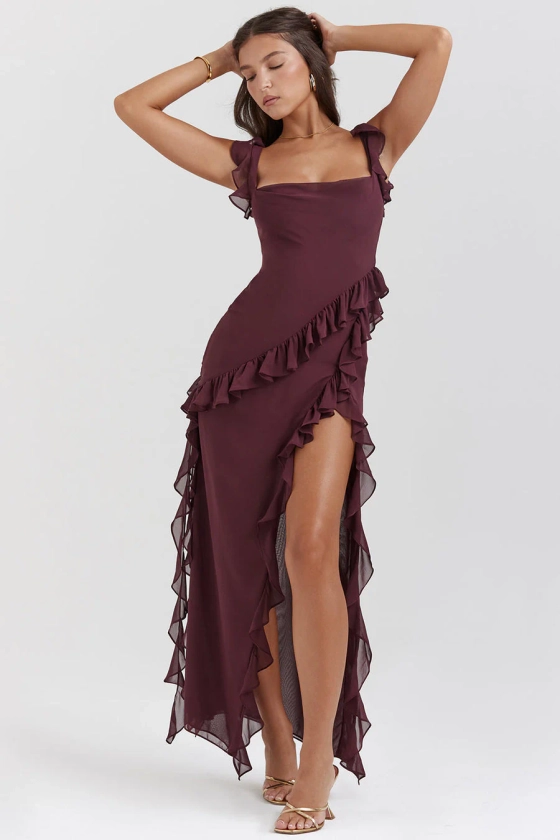 Luna Ruffle Maxi Dress