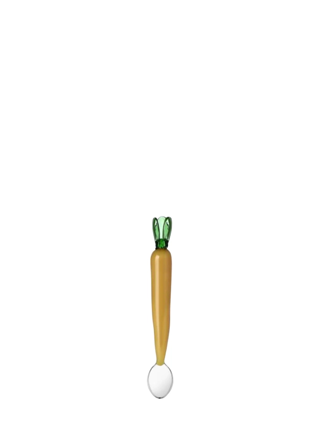 ICHENDORF MILANO: Glass carrot spoon, Vegetables Collection