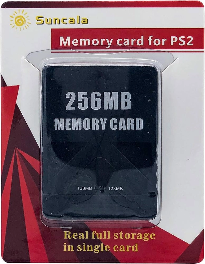 Suncala 256MB Memory Card for PlayStation 2, High Speed Memory Card for Sony PS2-1 Pack