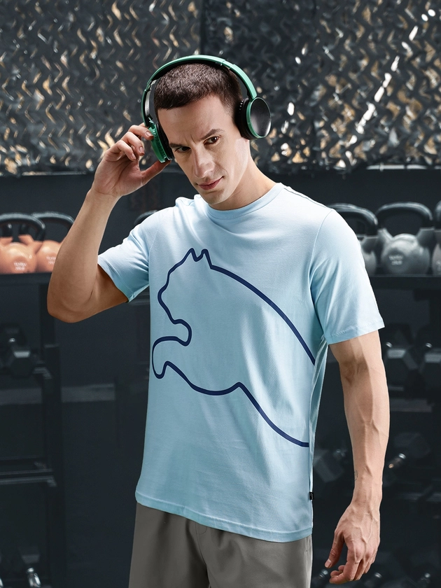 Puma Big Cat Logo Printed Pure Cotton T-shirt