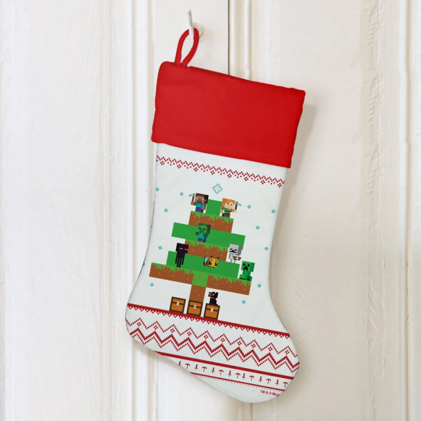 Minecraft Tree Sweater Stocking