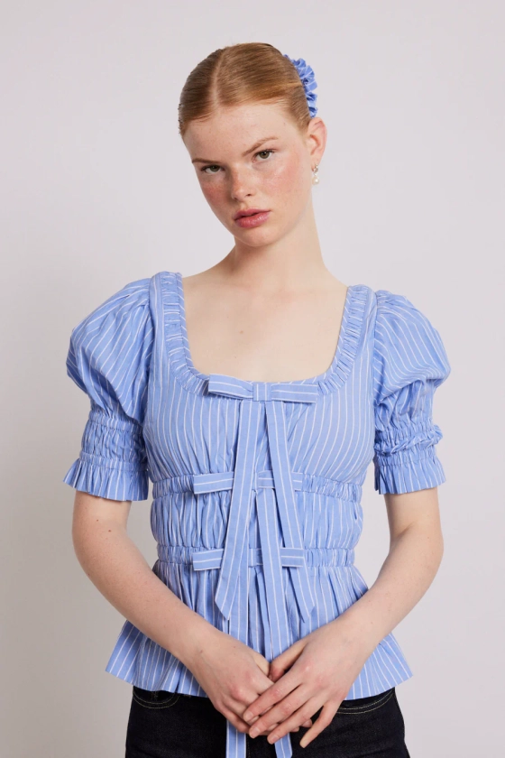 bianca blouse - blue