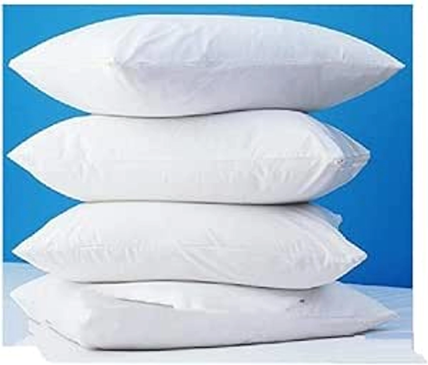 Amazon.com: 4 Pack Deluxe Zippered Vinyl Pillow Covers - Waterproof Protectors for Longer Lasting Pillows. Standard Size 20"x29". Ideal for Home, Hotel and Hospital use. : Home & Kitchen