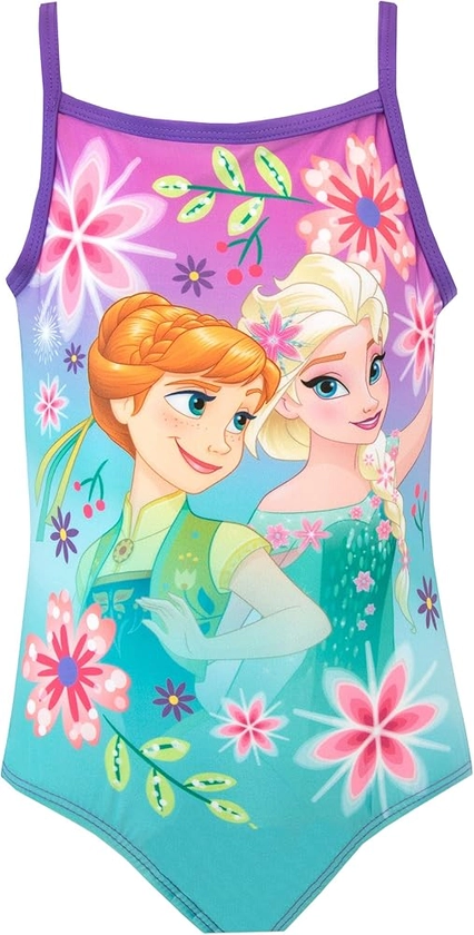 Disney Costume da Bagno Frozen | Costume Piscina Anna Ed Elsa | Costume Bagno Bambina | da 2 A 6 Anni