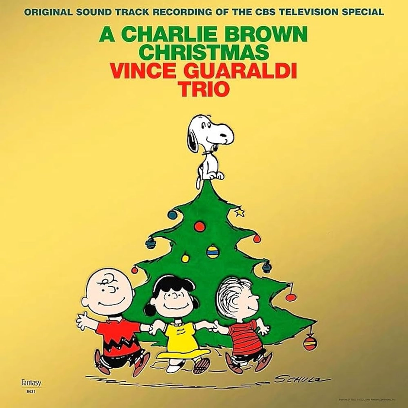 A Charlie Brown Christmas By Vince Guaraldi Trio w/ Gold Splatter plus Poster