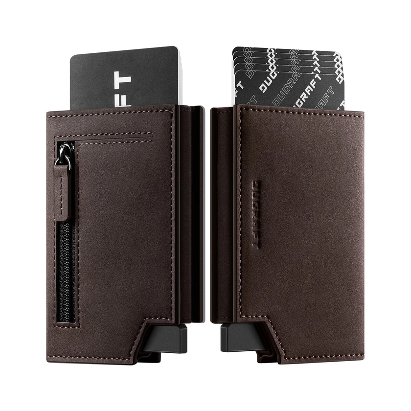 DC302- New Patented Slider Mechanism Bifold Wallet with Banknote Pocket & Magnetic Closure