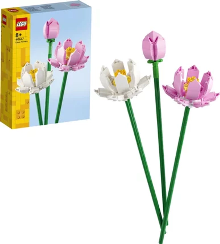 Lego®iconic 40647 - les fleurs de lotus | jeux de constructions & maquettes | jouéclub