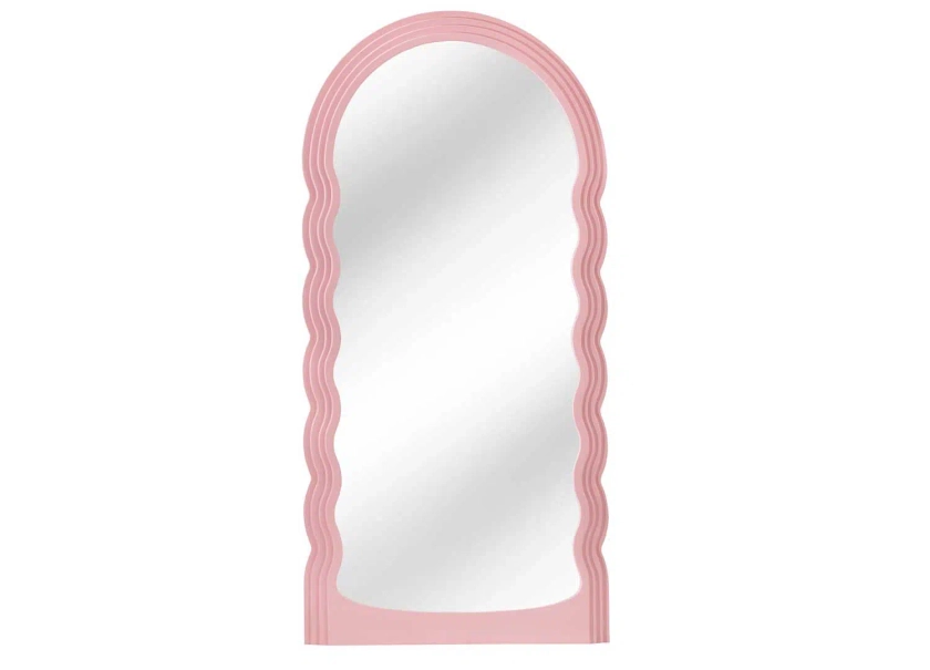 Miroir 160cm rose en forme d'arche moderne