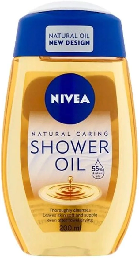 Nivea Shower Oil Natural Caring 200ml From Germany
