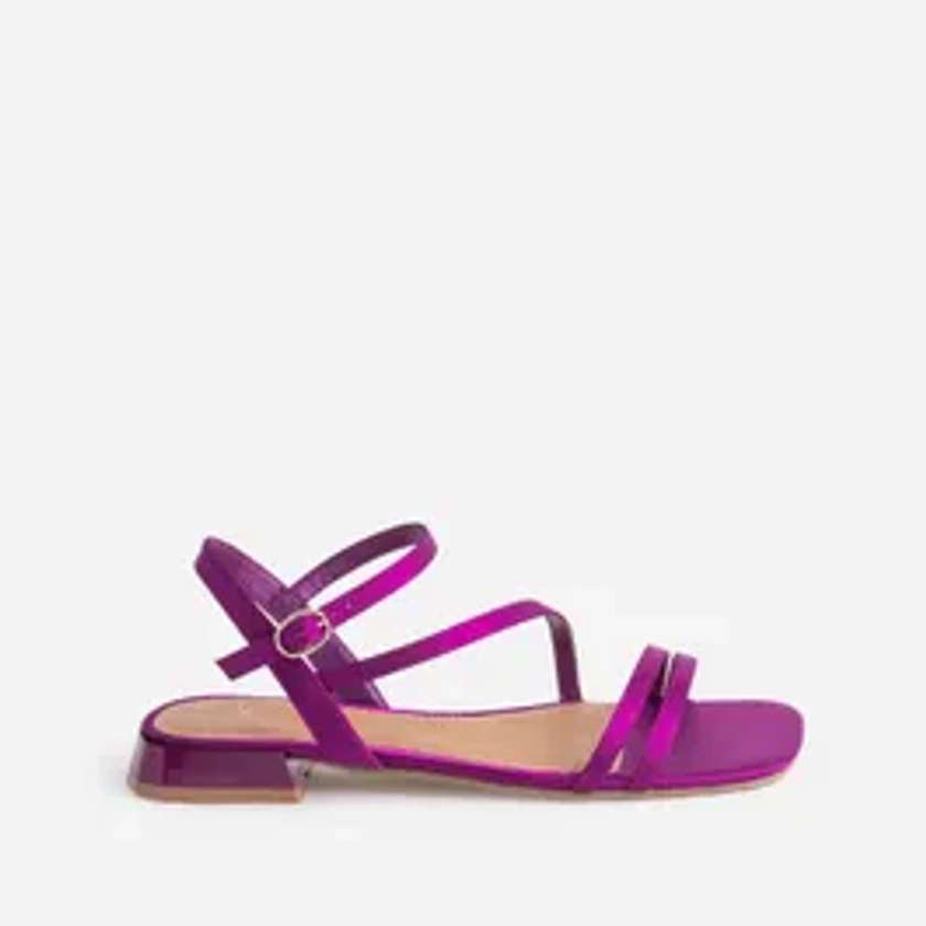 Sandale TEXTO violet satiné