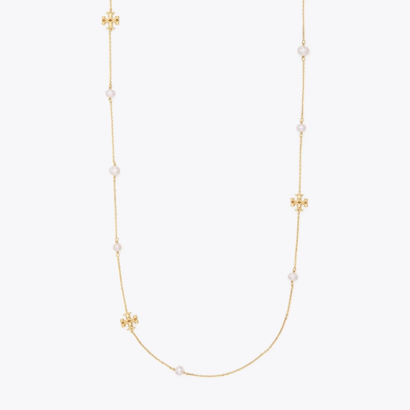 Long collier délicat Kira à perles: Femme Bijoux | Colliers | Tory Burch FR