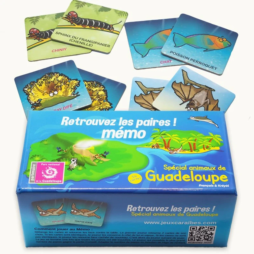 MÉMO ANIMAUX DE GUADELOUPE 🐾 Le jeu de mémoire avec la faune du parc n