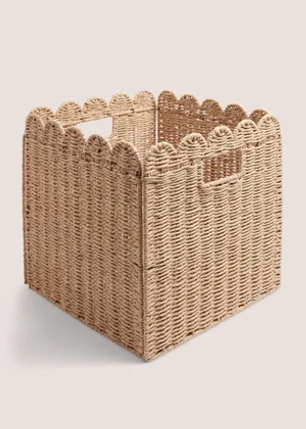 Collapsible Woven Scallop Edge Box