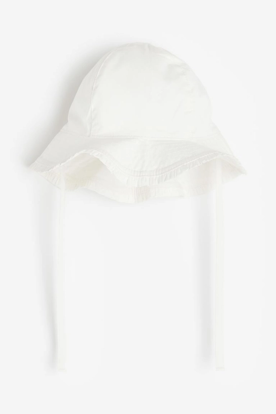 Cotton sun hat - White - Kids | H&M GB