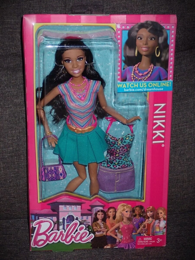 Barbie Life in the Dreamhouse Nikki ~ Rooted Lashes ~ Articulated Body ~ NIB