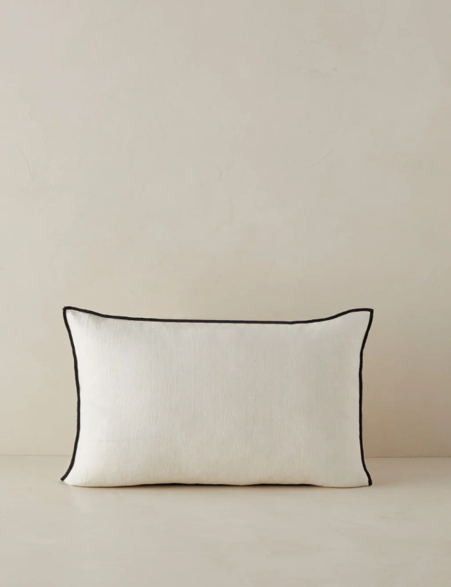 Carys Contrast Linen Pillow