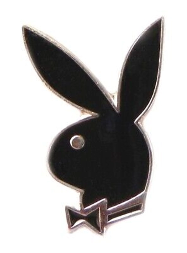 Playboy Bunny Black Metal Enamel Pin Badge | eBay