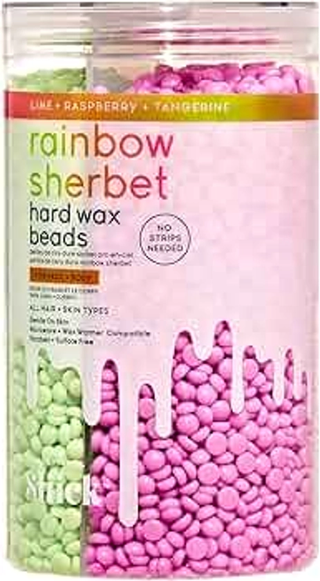 Sliick Rainbow Sherbet Hard Wax Beads - Perle di Cera Dura Profumate al Lime, Lampone e Mandarino