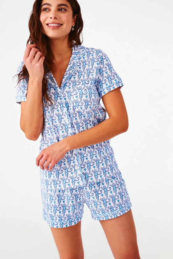 Lovely Monkey Polo Pajamas | Roller Rabbit