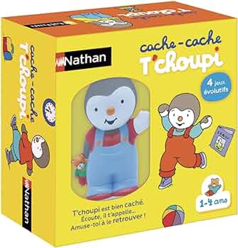 Nathan – Cache-cache T’Choupi – Jeu électronique – Jeu éducatif – T’Choupi est caché ! Amuse-toi à le retrouver – De 1 à 4 ans – Dès 1 ans