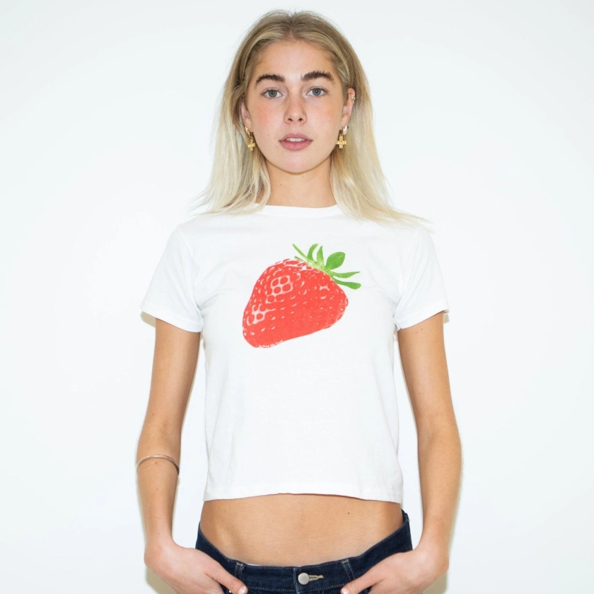 T-shirt bébé 'Strawberry Fields'