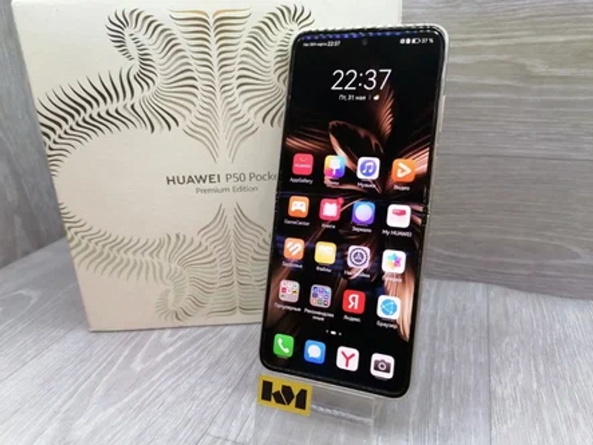 Б/У и уценка Смартфон HUAWEI P50 Pocket 12/512 ГБ Global, Dual nano SIM, роскошное золото