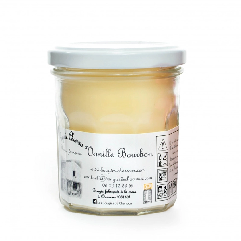 Bougie parfumée Vanille Bourbon : senteur gourmande Les Bougies de Charroux