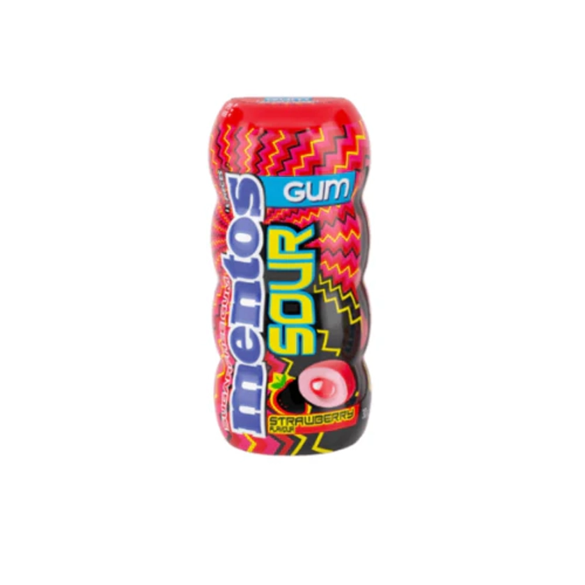 Mentos Pure Fresh Sugar Free Chewing Gum - Sour Strawberry - 30g