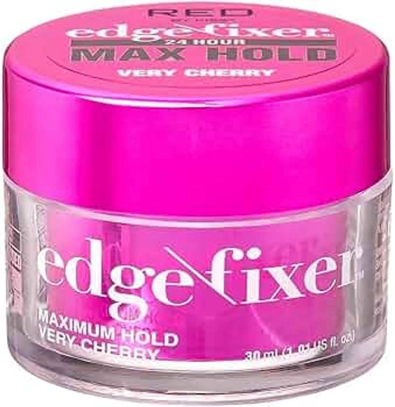 Red by Kiss Edge Fixer 24 Hour Maximum Hold Edge Wax No Flaking Biotin B7 Infused Hair Gel 1.01 fl.oz