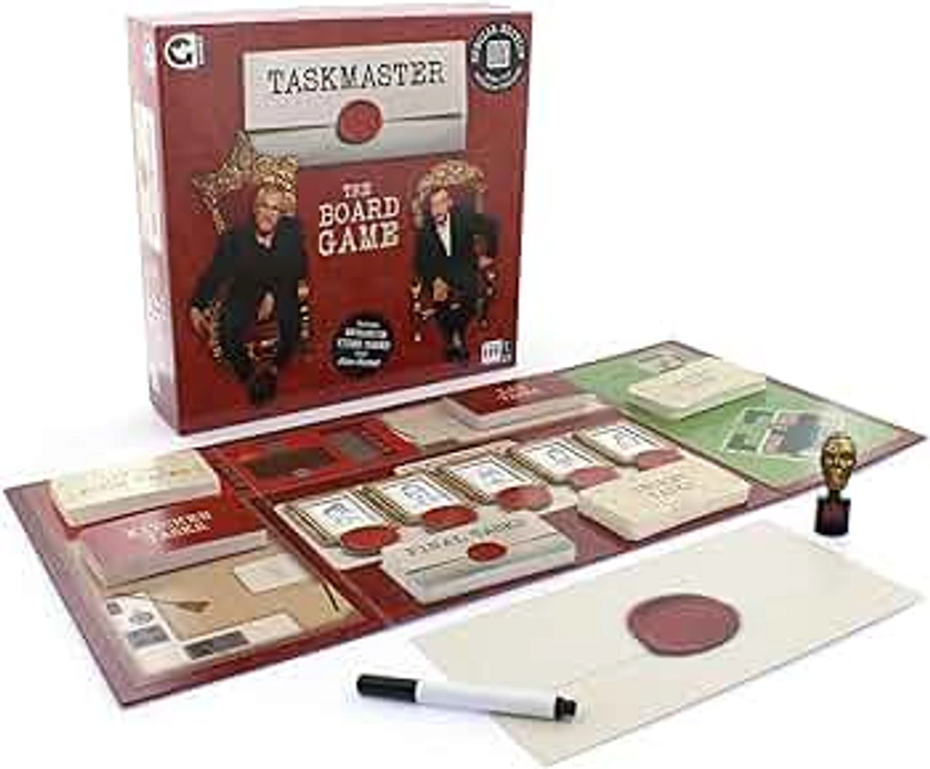 Ginger Fox Taskmaster Special Edition Board Game | Ultimate Family Fun for Cosy Evenings | Hilarious Challenges with Silly Video Tasks from Alex Horne | Ideal for Parties and Groups | Ages 8+ Years