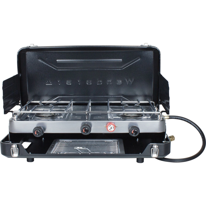 Wanderer LPG Portable 2 Burner Stove with Grill