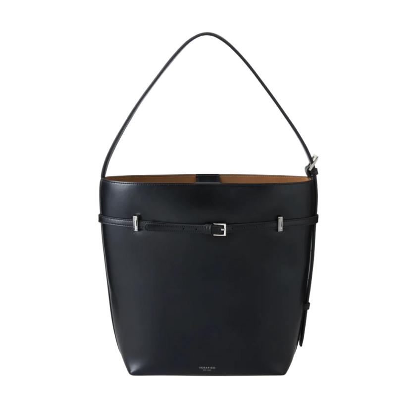 Black Belted Tote Bag