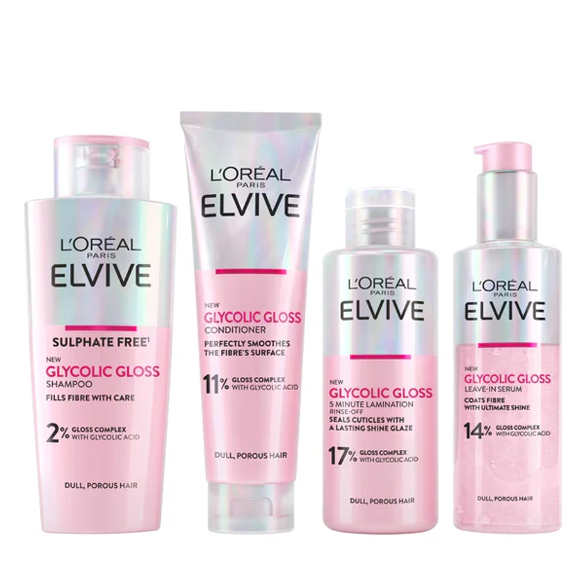 L'Oreal Elvive Glycolic Gloss Bundle