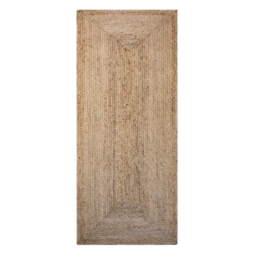 Tapis de couloir en jute naturel beige -   80 x 200 | Maisons du Monde