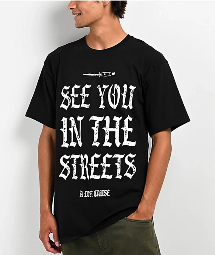 A Lost Cause Streets Black T-Shirt