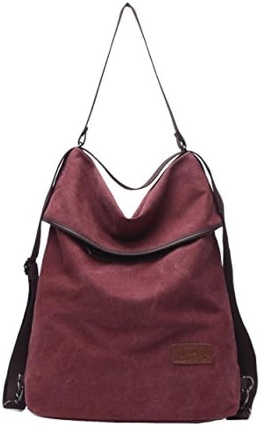 Women Convertible Backpack Purse,Travistar Canvas Shoulder Bag with Adjustable Strap Ladies Travel Handbags