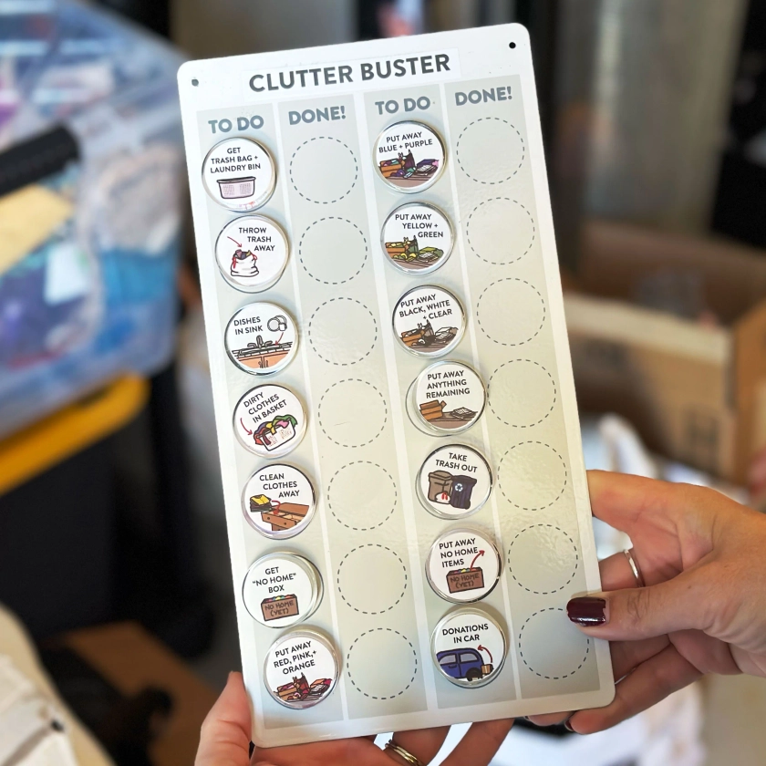 "Clutter Buster" for Managing Clutter Step by Step