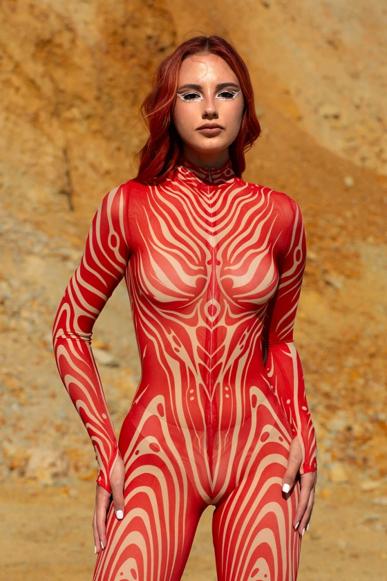 Ruby Mirage Mesh Costume – BADINKA