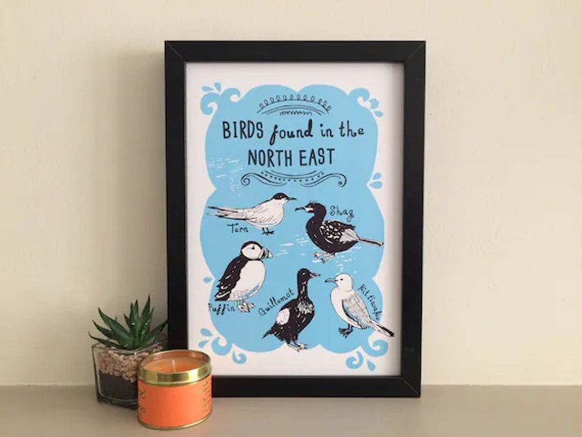 North East Birds A4 print