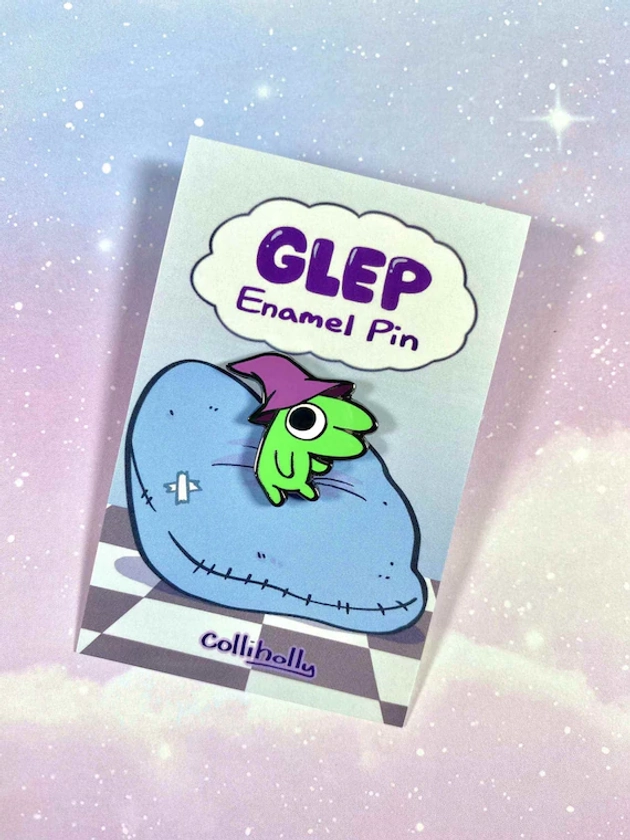 Smiling Friends Glep Hard Enamel Pin - 1in.