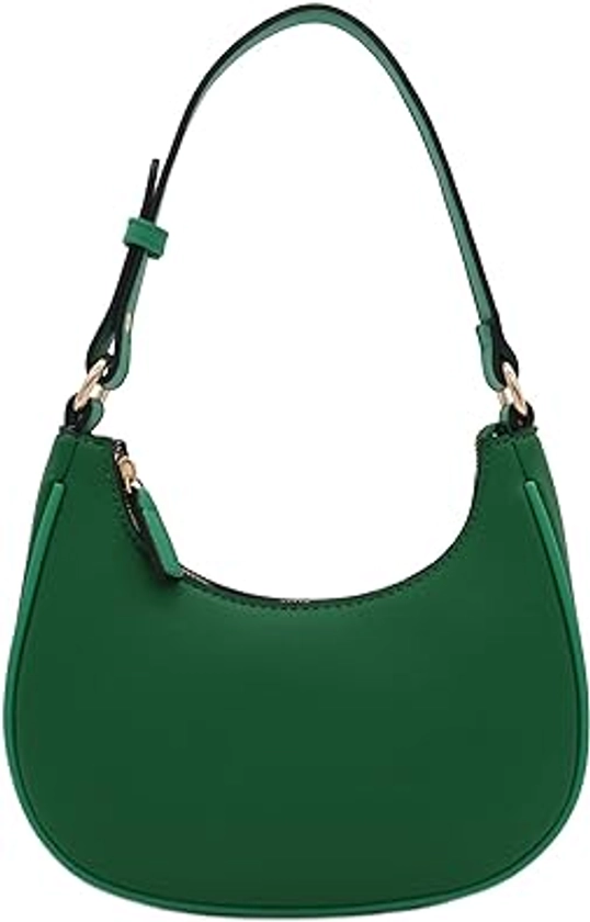Small Crescent Shoulder Bag Under the Arm Purse (Kelly Green): Handbags: Amazon.com
