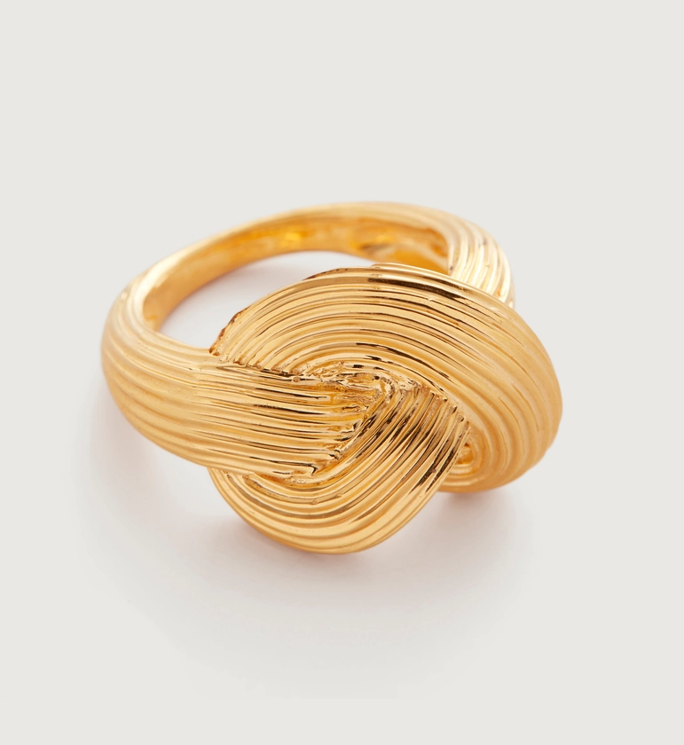 Groove Chunky Knot Ring - Monica Vinader