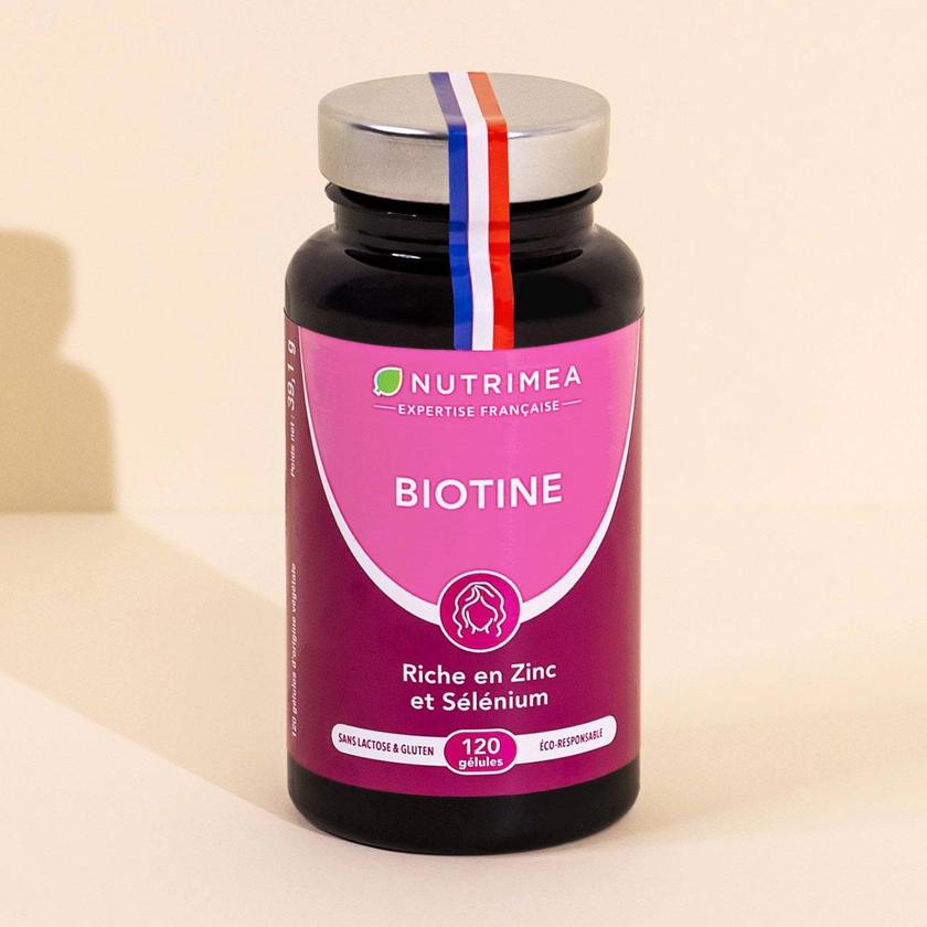 Biotine en gélules, Complément alimentaire de Vitamine b8 pour cheveux