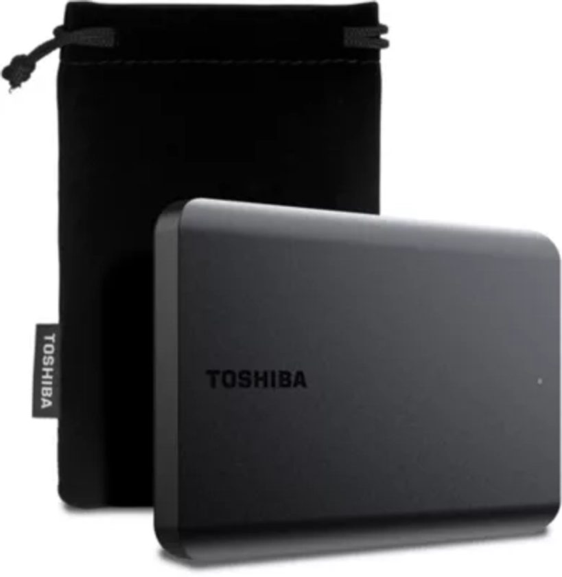 Disque dur externe TOSHIBA Pack 2To canvio basics + housse | Boulanger