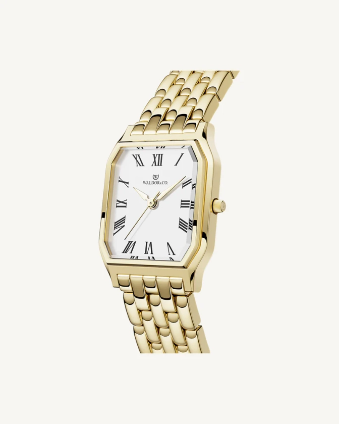 Waldor_Co.Eternal22BellagioGoldWhiteWatchSide.jpg 800×1,000 pixels