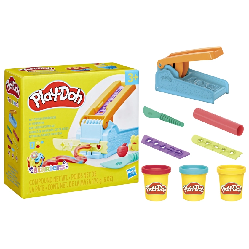 Play-Doh Fun Factory Starter Set, 3 Colors, Preschool Toys, Classroom Supplies, Christmas Gifts for Girls & Boys, 3+