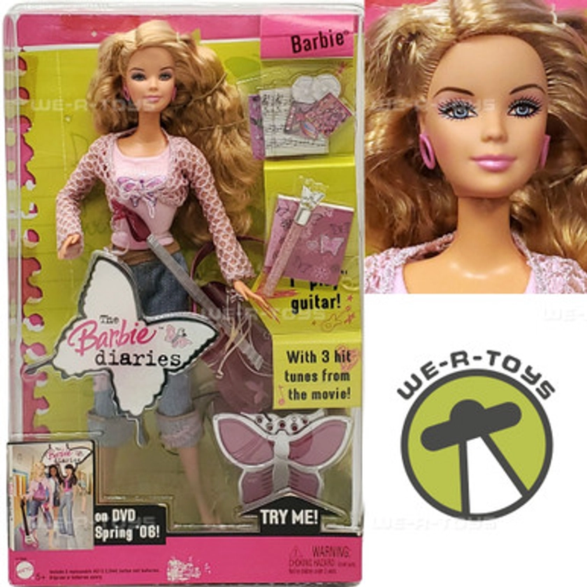 The Barbie Diaries Barbie Doll 2005 Mattel H7588