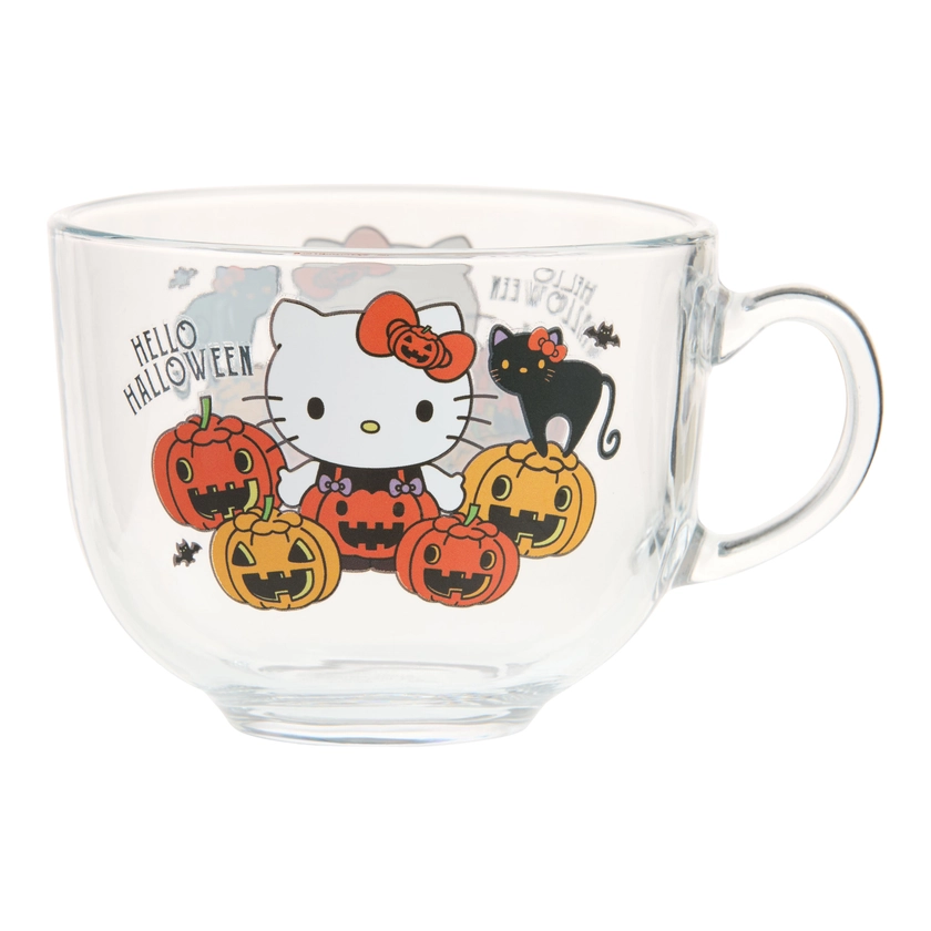 Hello Kitty Jack-O-Lantern Glass Mug - World Market