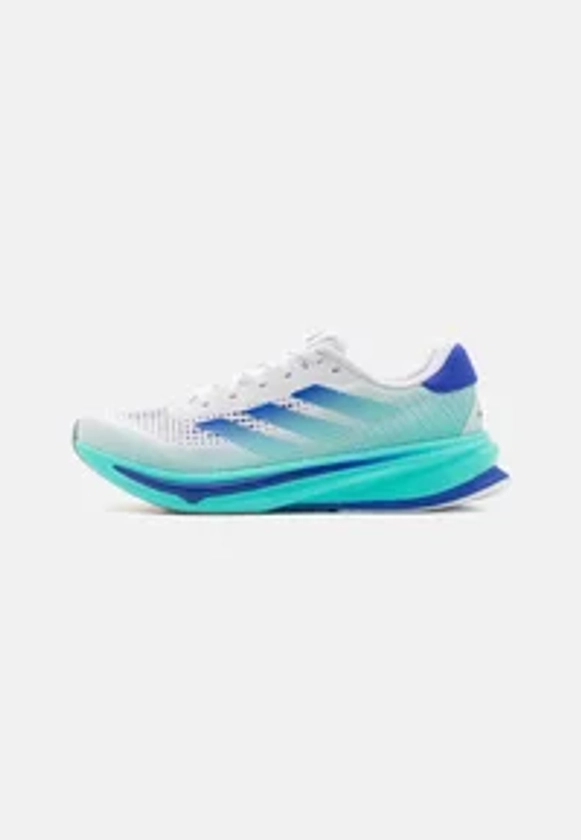 SUPERNOVA RISE - Chaussures de running neutres - footwear white/lucid blue/flash aqua