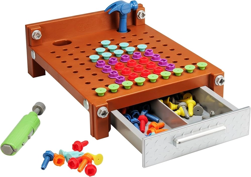 Amazon.com: Educational Insights Design & Drill My First Workbench, Drill Toy, STEM & Construction, 125 Pieces, Ages 3+ : Everything Else